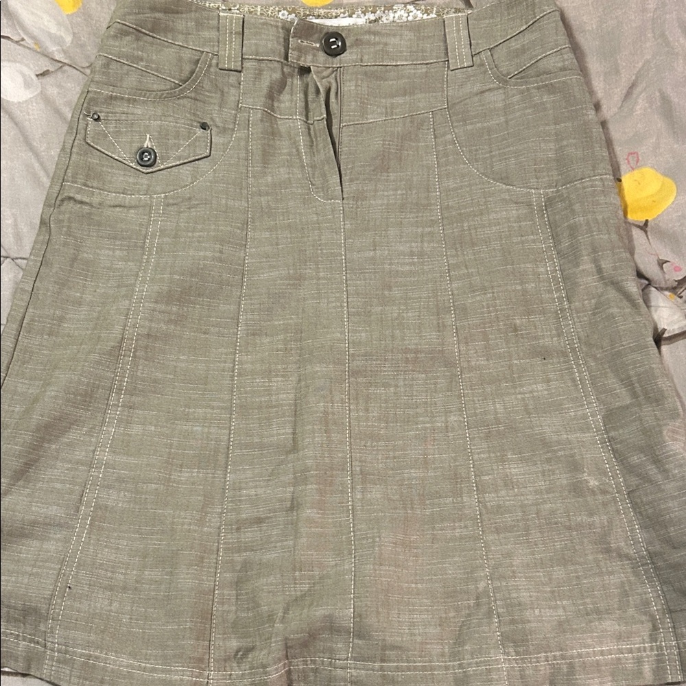 Stylish pale green A-Line Skirt